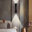 Modern black curved wall sconce outdoor waterproof porch light