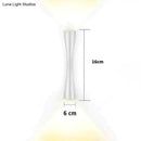 Modern black curved wall sconce outdoor waterproof porch light