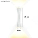 Modern black curved wall sconce outdoor waterproof porch light