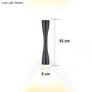 Modern black curved wall sconce outdoor waterproof porch light