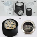 Modern black cylindrical dimmable ceiling spot light kitchen downlight