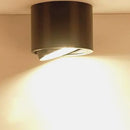 Modern black cylindrical dimmable ceiling spot light kitchen downlight