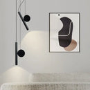 Modern black cylindrical led pendant lamps for dining room