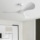 Modern black & dark brown ceiling fan with remote control bedroom