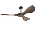 Modern black & dark brown ceiling fan with remote control bedroom