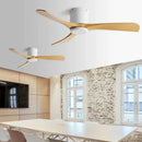 Modern black dc motor ceiling fan with remote control dining room