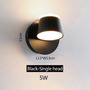 Modern black decorbites adjustable led wall lamp bedroom sconce