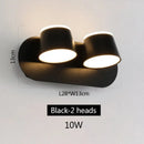 Modern black decorbites adjustable led wall lamp bedroom sconce