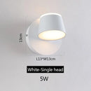 Modern black decorbites adjustable led wall lamp bedroom sconce