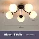 Modern black decorbites bubble glass led ceiling light living room