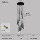 Modern black decorbites conical chandelier stair lamp kitchen lighting
