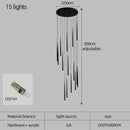 Modern black decorbites conical chandelier stair lamp kitchen lighting