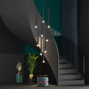 Modern black decorbites conical chandelier stair lamp kitchen lighting