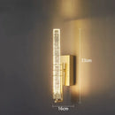 Modern black decorbites crystal wall light bedroom led sconce