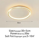 Modern black decorbites dimmable led ceiling light living room