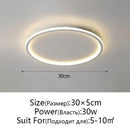 Modern black decorbites dimmable led ceiling light living room