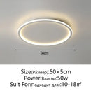 Modern black decorbites dimmable led ceiling light living room