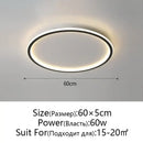 Modern black decorbites dimmable led ceiling light living room