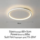 Modern black decorbites dimmable led ceiling light living room