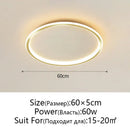 Modern black decorbites dimmable led ceiling light living room