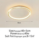 Modern black decorbites dimmable led ceiling light living room