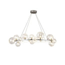 Modern black decorbites glass ball g9 led chandelier dining room