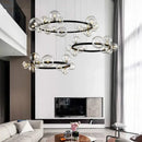 Modern black decorbites glass ball g9 led chandelier dining room