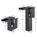 Modern black decorbites led waterfall bathroom sink faucet