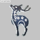 Modern black deer led light with deer crystal shade bedroom sconce