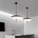 Modern black designer iron pendant light for dining room and bar