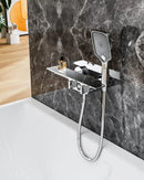 Modern black digital display shower mixer bathroom temperature panel
