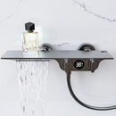 Modern black digital display shower mixer bathroom temperature panel