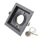 Modern black double ring led recessed ceiling light for living room