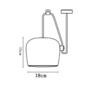 Black Drum Pendant Light 6-Head for Kitchens