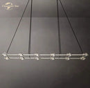 Modern black éclatant crystal chandelier dining room pendant light