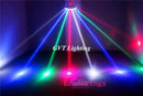 Modern black eight eyes led scanner beam light room party fixture