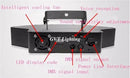 Modern black eight eyes led scanner beam light room party fixture