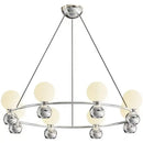 Modern black eight globe nordic pendant chandelier living room