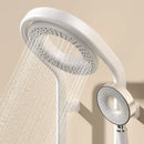 Modern black electric showerhead knobs column faucet – bathroom set