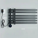 Modern black electric towel warmer rack bathroom digital display