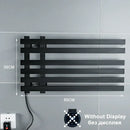Modern black electric towel warmer rack bathroom digital display