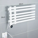 Modern black electric towel warmer rack bathroom digital display