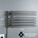 Modern black electric towel warmer rack bathroom digital display