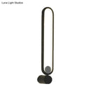 Modern black elliptical wall lamp study room led sconce