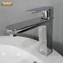 Modern black finish brass basin faucet bathroom hot cold water mixer