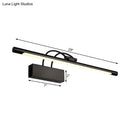 Modern black finish led wall light bedroom task lamp 110v-240v