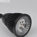 Modern black finish metal shade wall lamp bedroom warm white led