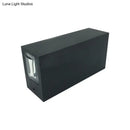 Modern black finish wall lamp hotel dual beam sconce