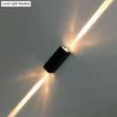 Modern black finish wall lamp hotel dual beam sconce