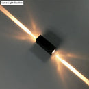 Modern black finish wall lamp hotel dual beam sconce